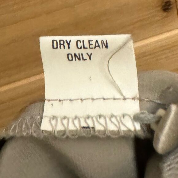 Vintage Kay Unger Size 10 Silk Long Sleeve Chiffon Overlay Knee Length Dress - Picture 14 of 14